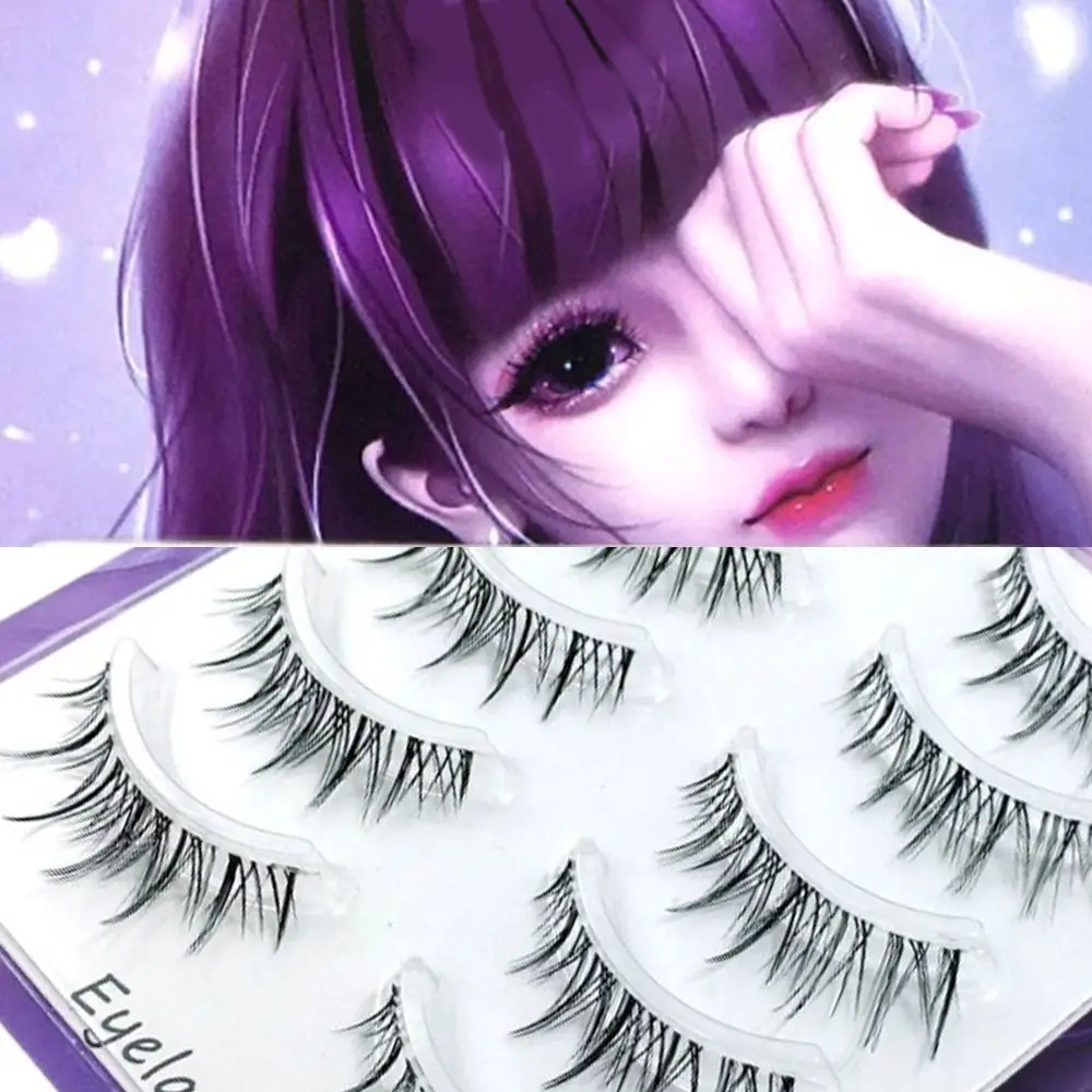 

5 пар, натуральные ресницы для наращивания TM06