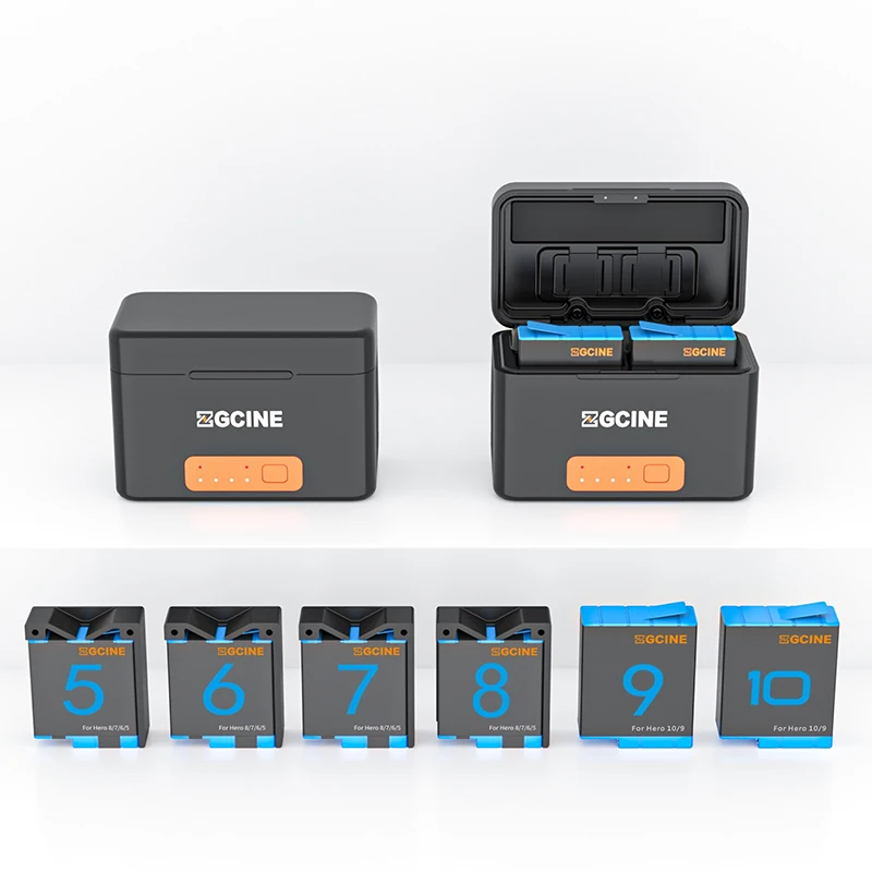 Фото ZGCINE Чехол для быстрой зарядки PS G10 Мини-аккумулятор для GoPro Hero 10 9 8 7 6 5 Зарядное устройство Smart Перезаряжаемый чехол для хранения №5