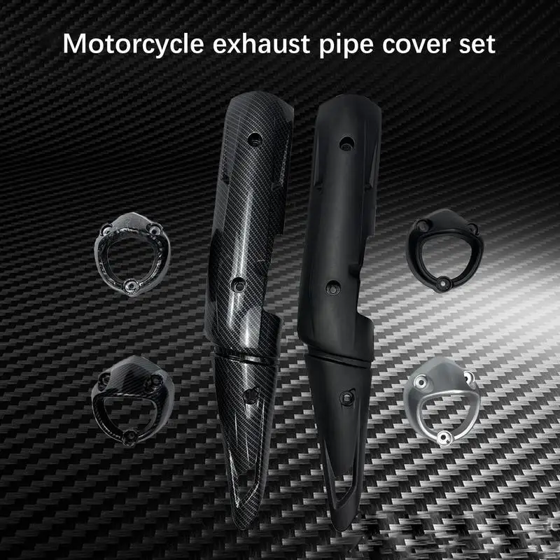 

Motorcycle Heat Shield Heat Insulation Cover Bike Exhaust Heat Shield Muffler Pipe Heat Shield Link Muffler Protector Cover