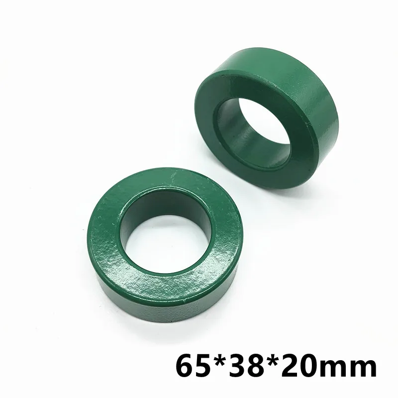 1 шт. зеленое Ферритовое кольцо Mn-Zn 65*38*20 мм, инвертор сердечника с защитой от помех, сервоиндуктор с высокой проводимостью