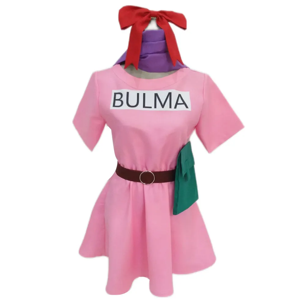 

Anime Bulma Cosplay Costume Dress Outfits Halloween Carnival Suit