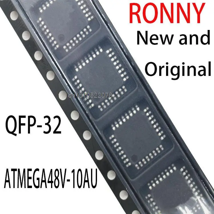 

10 шт., новый и оригинальный ATMEGA48V 10AU QFP-32 ATMEGA48V-10AU