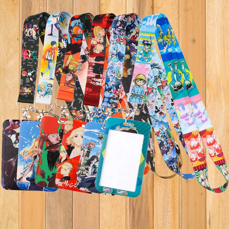 

A0753 Japanese Anime Lanyard for Keys Keychain ID Card Pass Cartoon Mobile Phone USB Badge Key Holder Keyring Accessories Gift