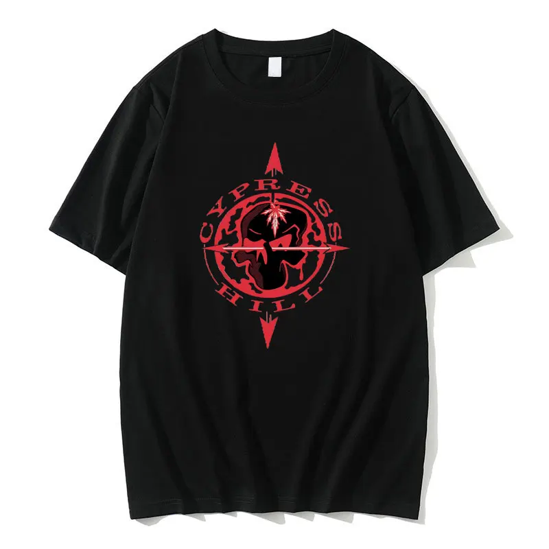 

90s Hip Hop Rapper Cypress Hill Logo Graphic T-shirts Unisex Pure Cotton Tees Short Sleeve Men Women Fashion Oversized T Shirt