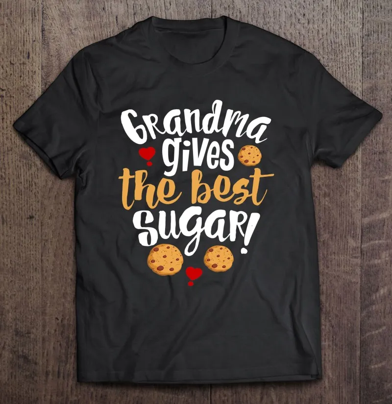 

Бабушка Сахарное печенье влюбленные красные сердца футболка для мужчин Оверсайз Футболки винтажная мужская одежда мужские футболки оверс...