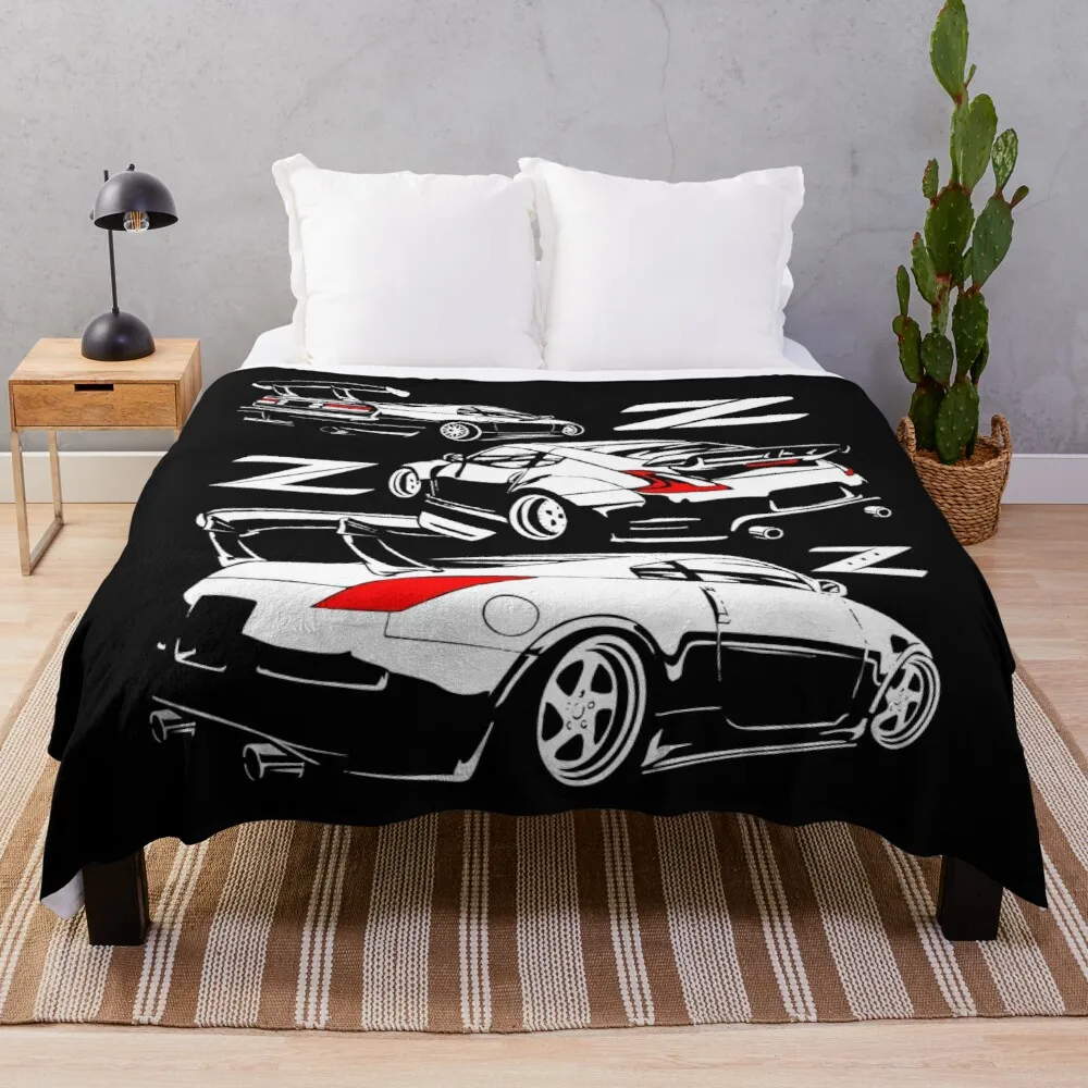 

Z Family. 350z 370z 300zx Throw Blanket woven blanket