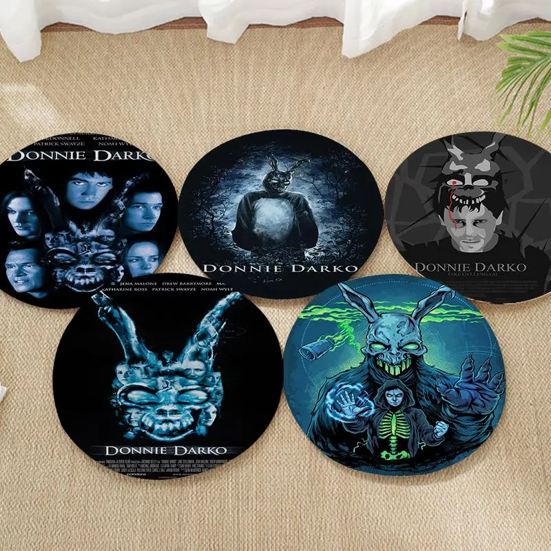 

American Suspense Movie Donnie Darko Art Dining Chair Cushion Circular Decoration Seat For Office Desk Chair Mat Pad