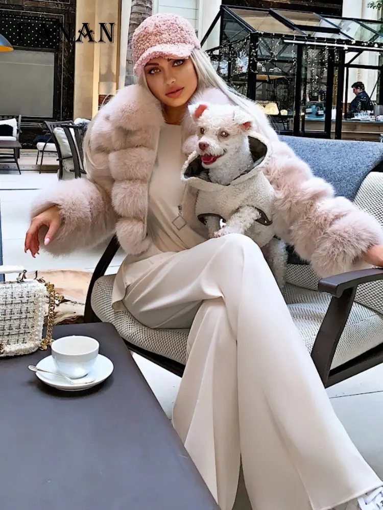 Faux Fur Coat Women Fashion Solid Long Sleeve Thick Warm Autumn Winter Jackets 2022 Female White Zipper Short Mink Coats S-6XL