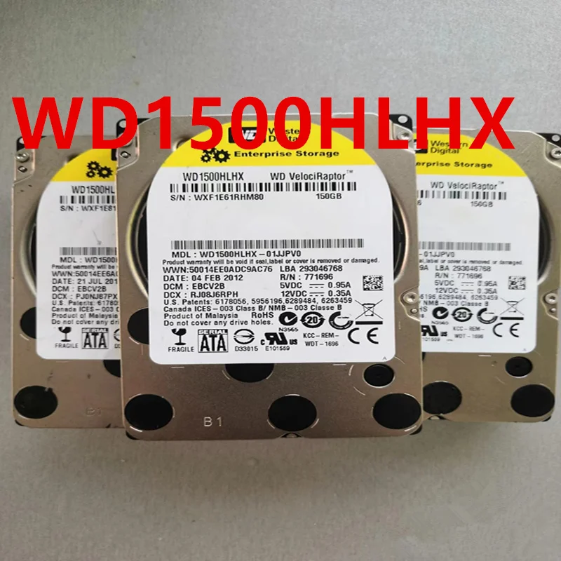 

90% New HDD For WD 150GB SATA 10K 16MB For Server Hard Didsk For WD1500HLHX
