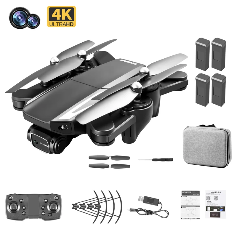 New S93 Drone 4k Profesional HD Dual Camera WiFi Fpv Obstacle Avoidance Quadcopter Optical Flow Localization RC Drone Toys