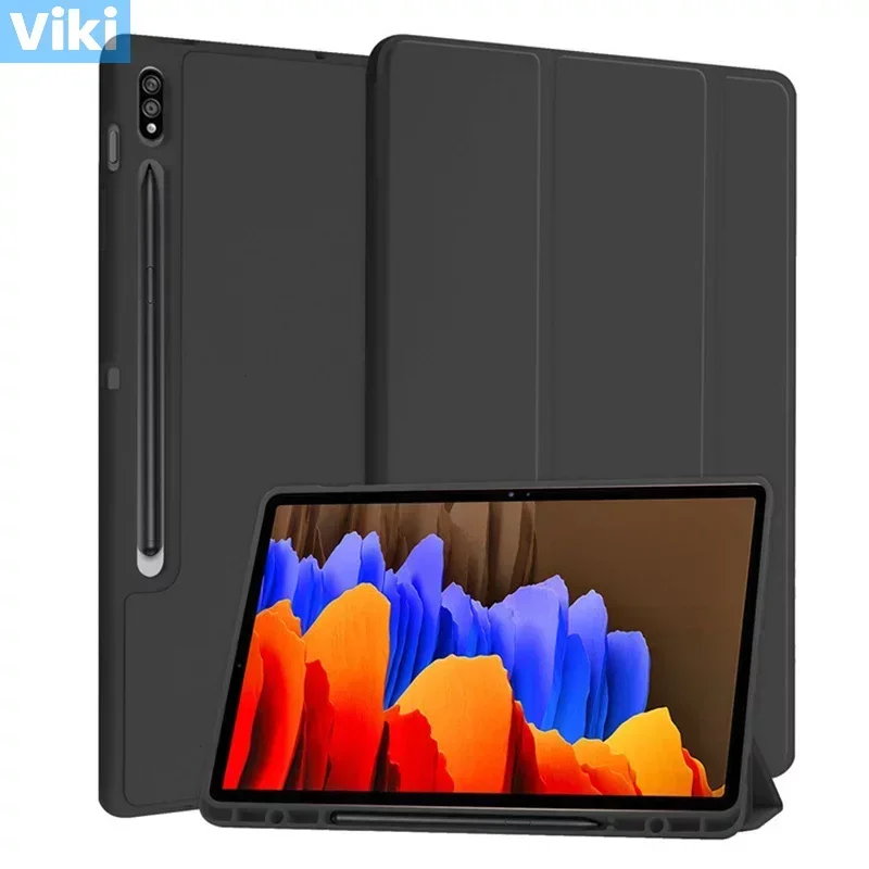 Складной чехол для Samsung Galaxy Tab S9 11 incn + Plus 12 4 дюйма 2023 с держателем ручки планшета