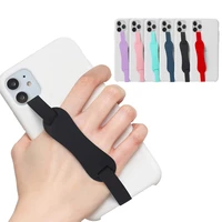 universal phone holder ring holder elastic grip wrist silicone elastic cord strap for iphone samsung phone case silicone lanyard
