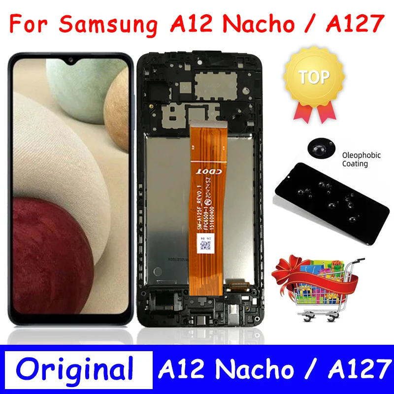 6.5" For Samsung Galaxy A12 Nacho LCD Touch Screen Digitizer Replaecment For Galaxy A127 LCD A127M A127U A12S A127F Display