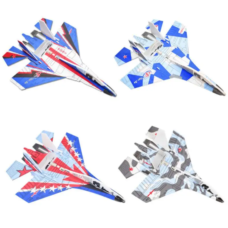 

Big Foam Plane Glider Hand With Lights Throwing Glider Hand Launch Inertial Foam Toy Plane Model Outdoor Toy For Kids Boys Gift