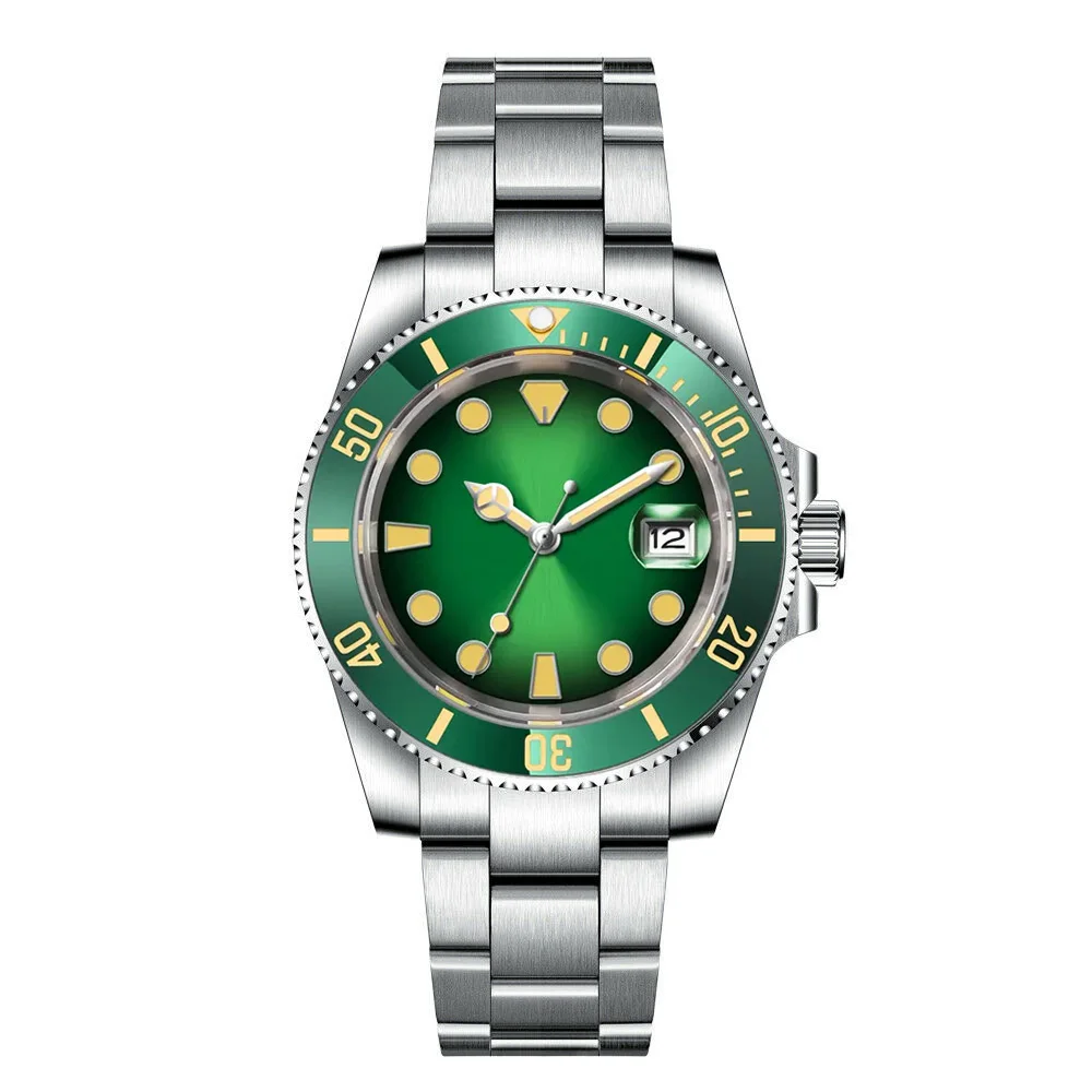 Мужские часы на заказ с керамической оправой водонепроницаемые мужские коридера