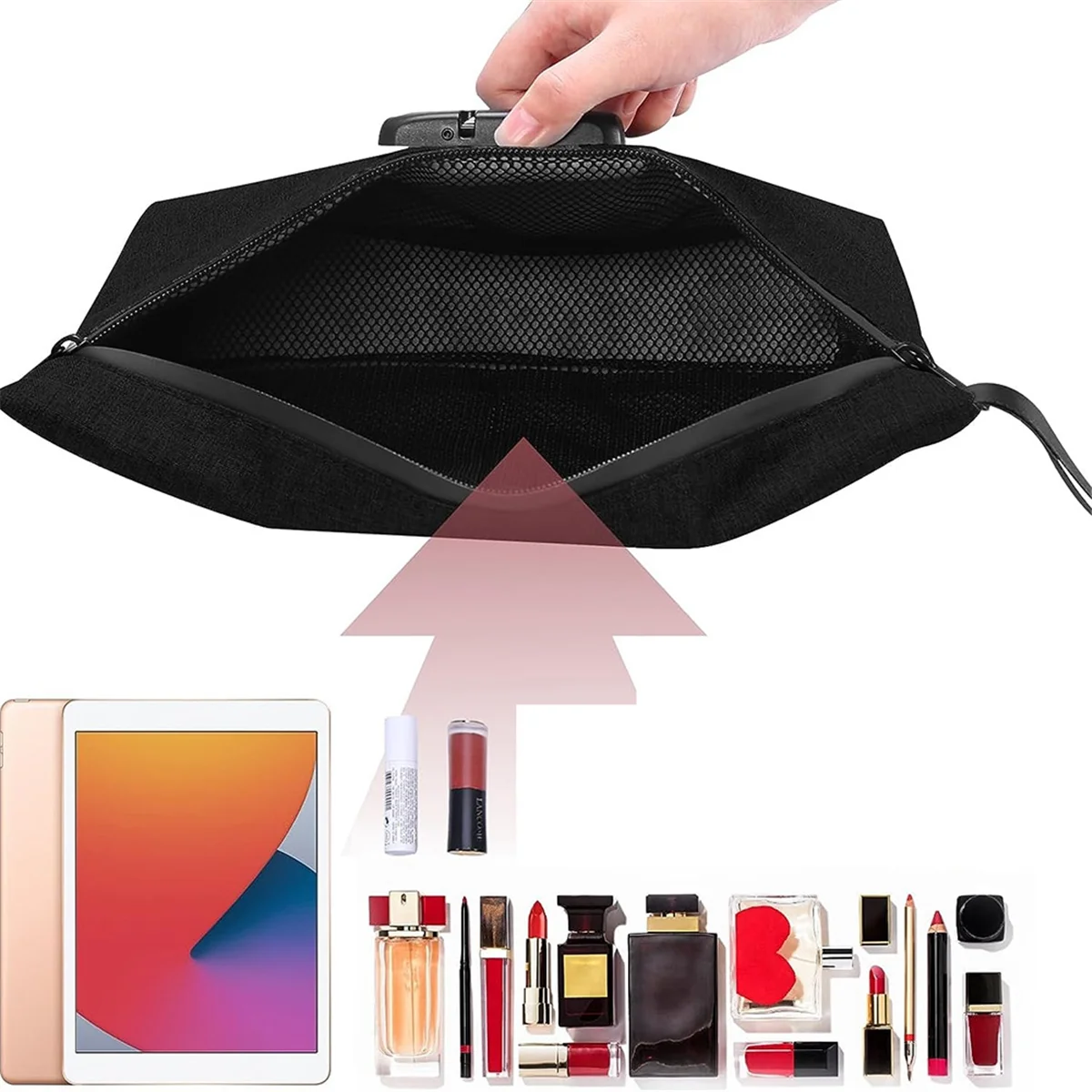 Сумка для денег с замком закрывающийся чехол наличных водонепроницаемая сумка