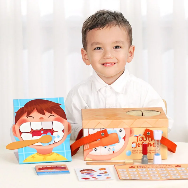 

Children‘s Immersive Board Game Teeth Defense Battle Oral Hygiene Habits Training Play House Toys