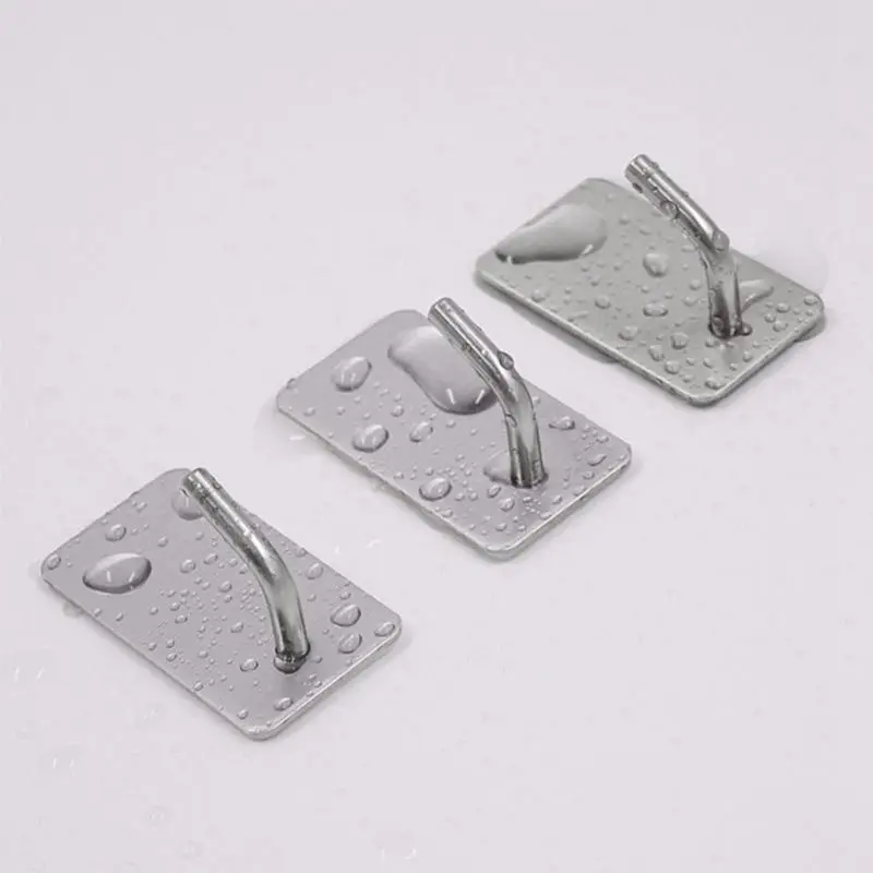 

Настенный крючок из нержавеющей стали, самоклеящаяся вешалка для ключей и сумок для кухни, дома, ванной комнаты, подвесной держатель для хра...