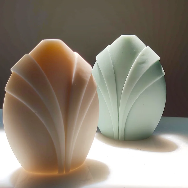 

SZ481 Geometric Line 3D Candle Soap Silicone Mold DIY Mousse Cake Baking Mould Home Ornaments