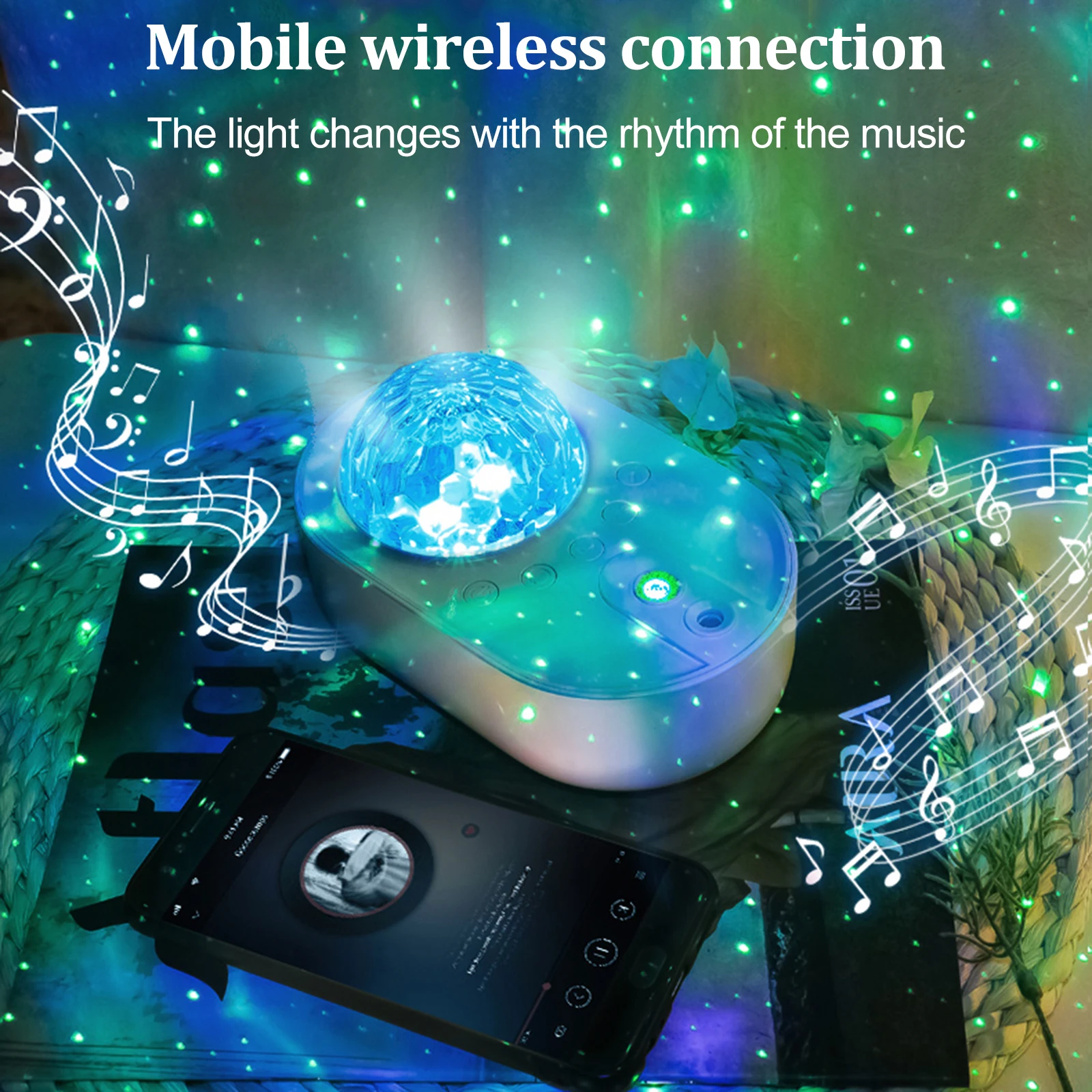 

Проектор со звездами, проектор со звездным небом, диско, умная Лазерная лампа с управлением через приложение, украшение для спальни, подарок, пространство, ночник