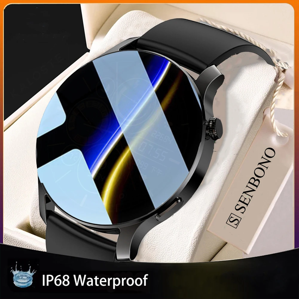 

SENBONO 2022 Smart Watch Men's Fitness Tracker Heart Rate Monitor Sports IP68 Waterproof Smartwatch Women for Xiaomi Android IOS