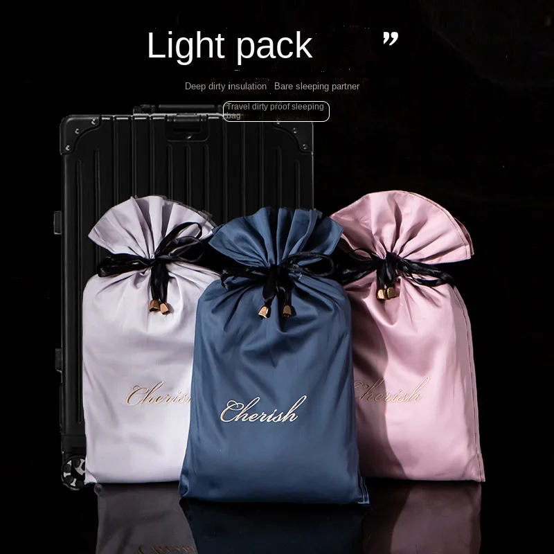 

60 Long-Staple Cotton Travel Sleeping Bag Hotel Dirty Isolating Sheets Hotel Pure Cotton Integrated Anti-Dirty Quilt Cover