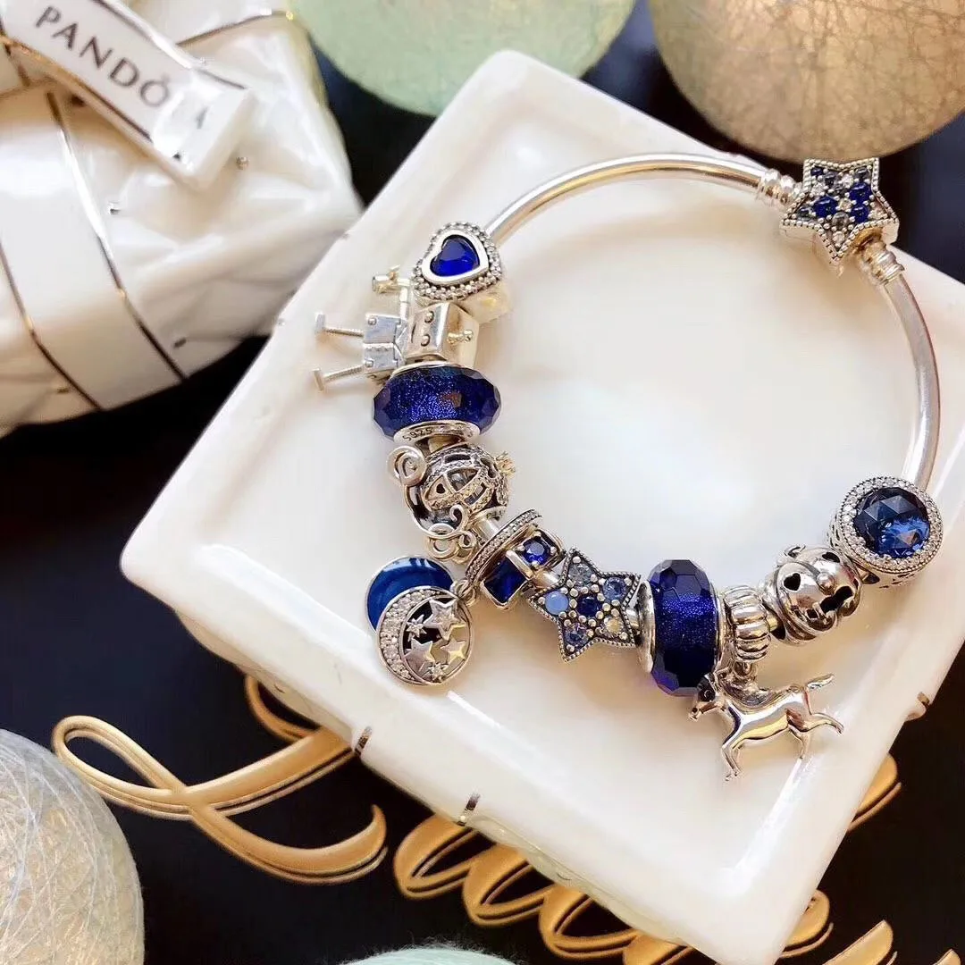 

High Quality 100%925 Sterling Silver Star Bracelet Fashion Elegant First Accessories Wholesale Delivery Manufacturers