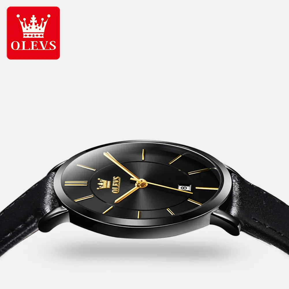 OLEVS Top Brand Quartz Women Watches Waterproof Leather Strap Fashion Women Watch Date Clock Gift for Women Relógio Feminino