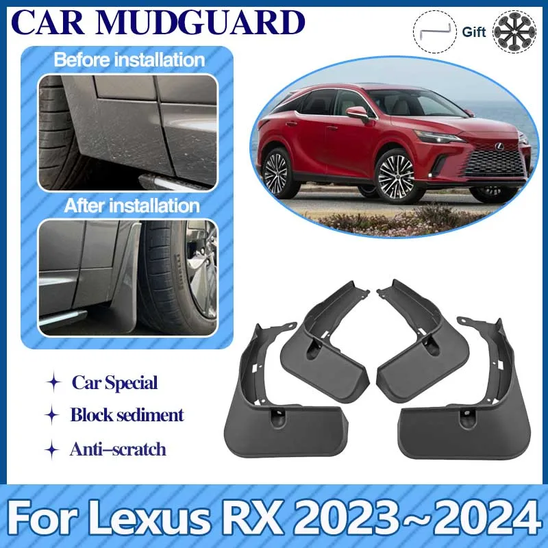 Автомобильный брызговик для Lexus RX ALA10 ALH10 2023 2024 350 450 RH350 RH450 брызговики на крыло