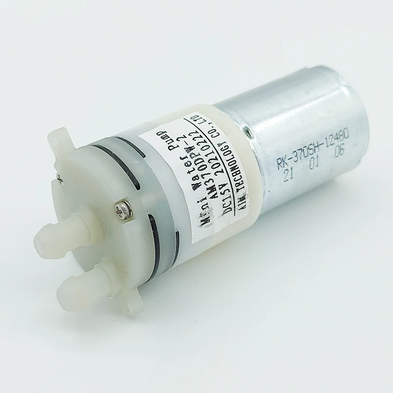 Фото Миниатюрный водяной насос DC 12V-24V 15V 18V Micro 370, диафрагменный насос 27 мм, самовсасывающий, для самостоятельной установки, для диспенсеров, для чайных столиков №4