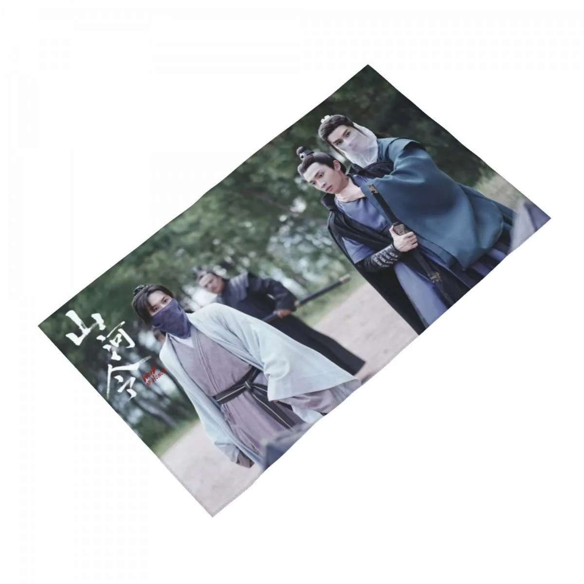 Полотенца из микрофибры с двойным принтом и надписью Word of Honor Drama 35x75 см