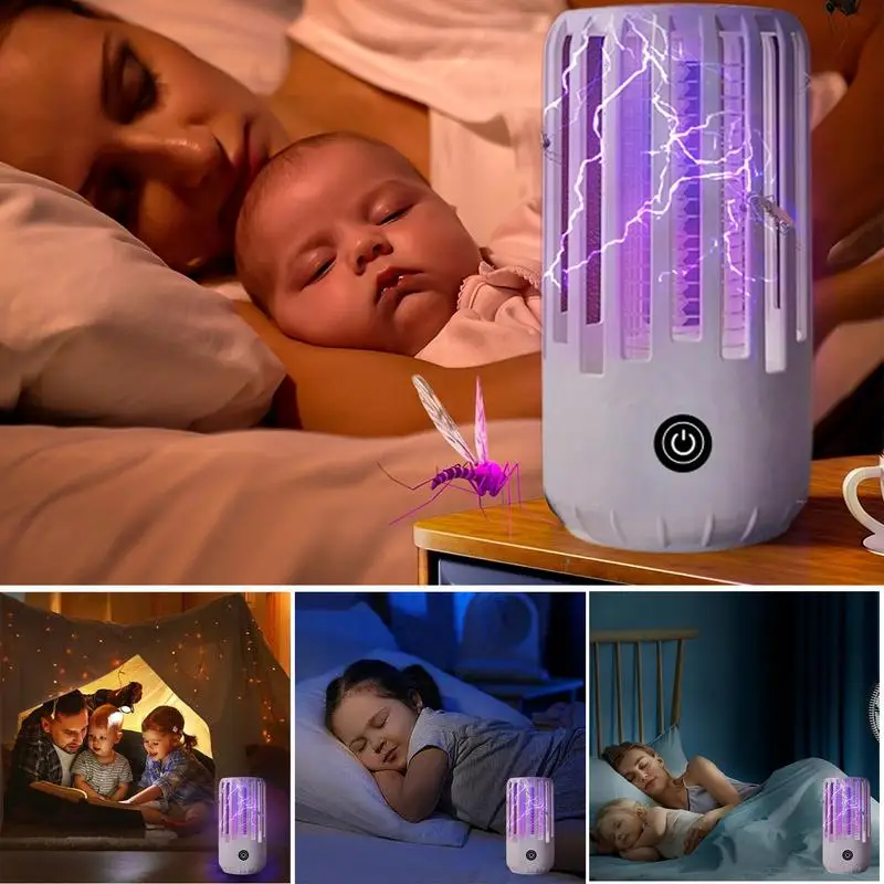 Fly Zapper 360-градусная лампа от комаров освещение USB электрическая мухобойка