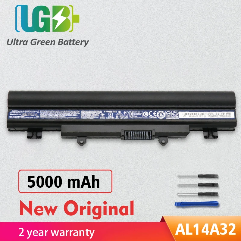 

UGB New Original AL14A32 Battery For Acer Aspire E1-571 E1-571G E5-421 E5-471 E5-511 E5-571 E5-571P E5-551 E5-521 V3-472 V3-572