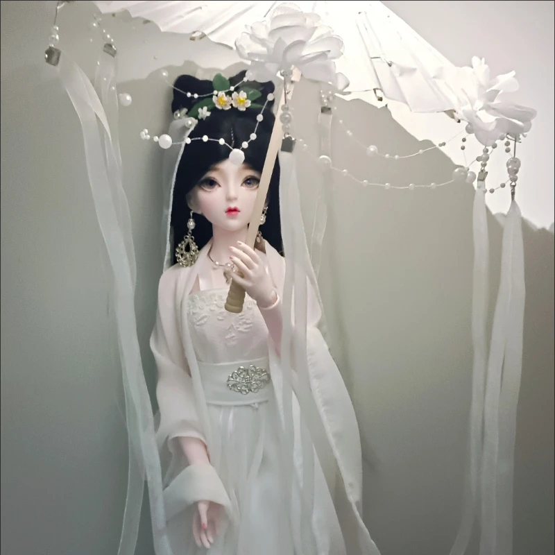 Фото Мини-зонтик для куклы 1/3 BJD, ручной реквизит, украшение, аксессуары для кукол, реквизит для фотосъемки, модель игрушки, зонтик от солнца №2