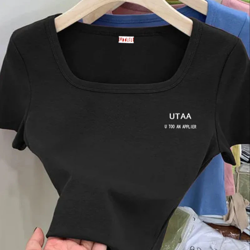 23 Golf T-shirt Women's Fashion Summer Cotton Golf Top Brand Logo UTAA Golf Short Sleeve Fashion Street Golf Apparel