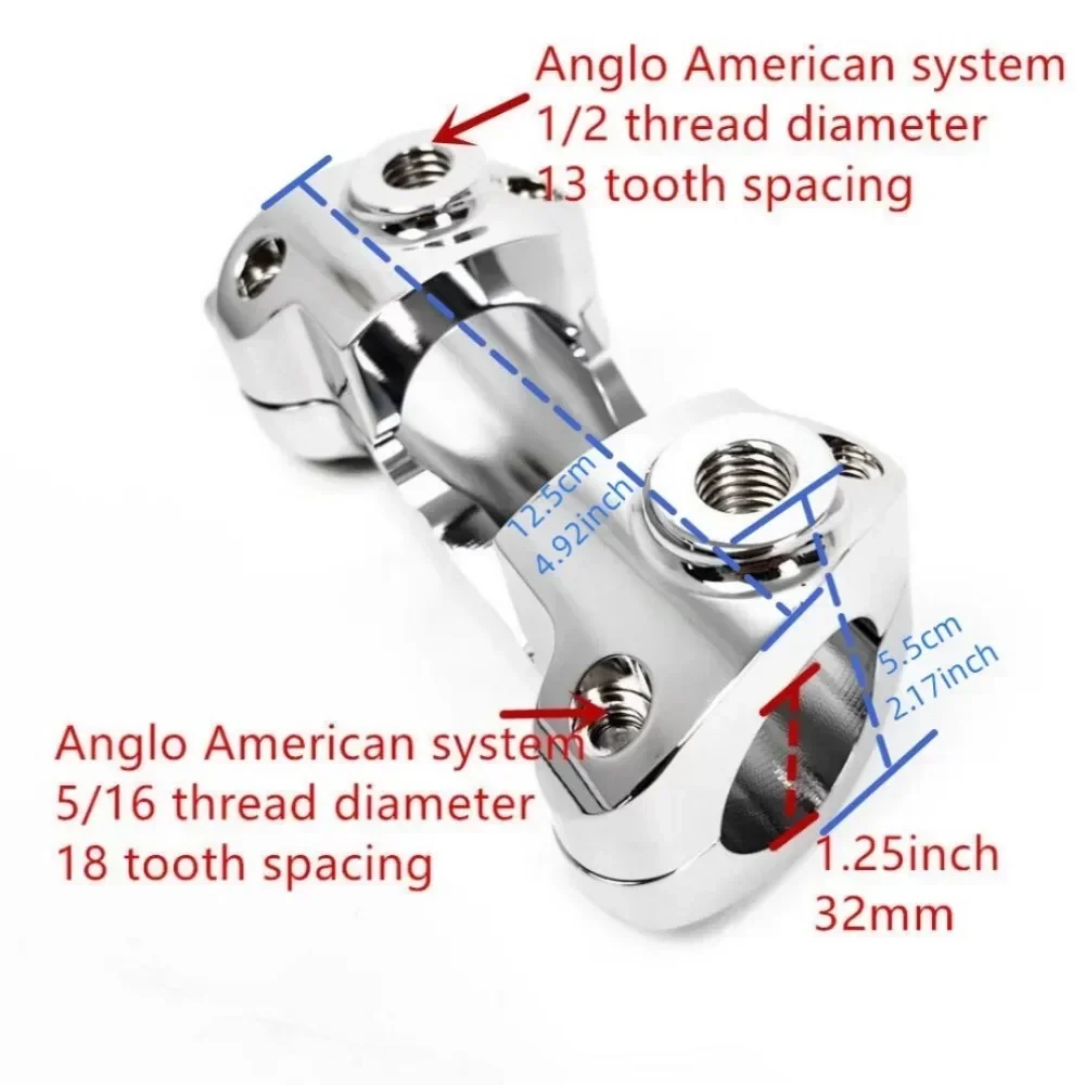 

Мотоциклетный зажим для руля диаметром 1,25 дюйма, подходит для Harley Touring Road Glide Road King Softail Fat Boy 90-23