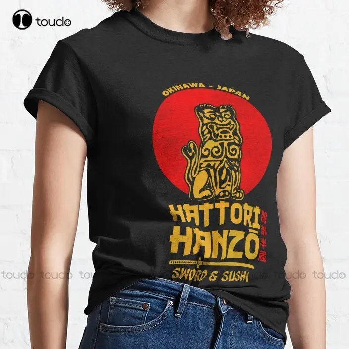 

Новая классическая футболка hatдори Hanzo, винтажные рубашки, унисекс