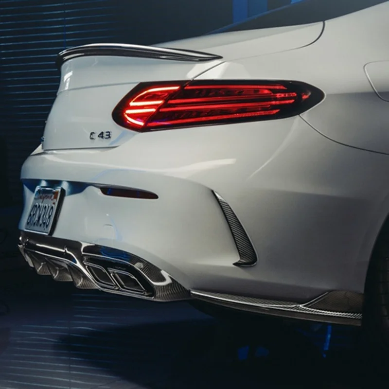 Боковые разветвители заднего бампера для Mercedes Benz C-Class Coupe C205 C200 C250 C260 C300 C43 C63 AMG