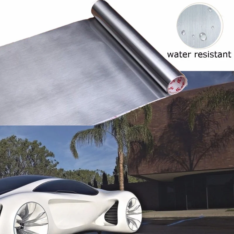 Контактная пленка с текстурой щетки из золота и серебра размером 60 см x 3 м, виниловая самоклеящаяся съемная наклейка DIY обои.