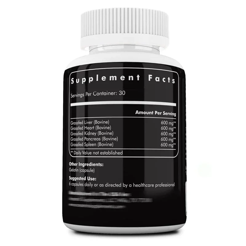 Прибор для говяжьего органа с подачей травы содержащий печень сердце почки