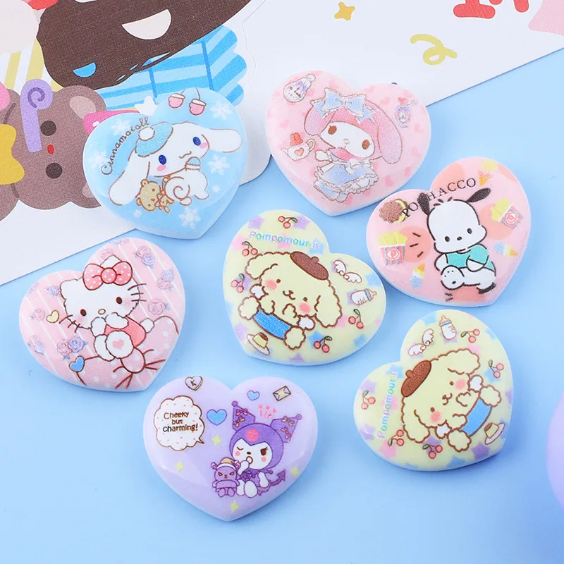 

Kawaii Cute Cartoon Animal Love Heart Flatback Resin Scrapbook DIY Hairpin Phone Case Decor Accessories