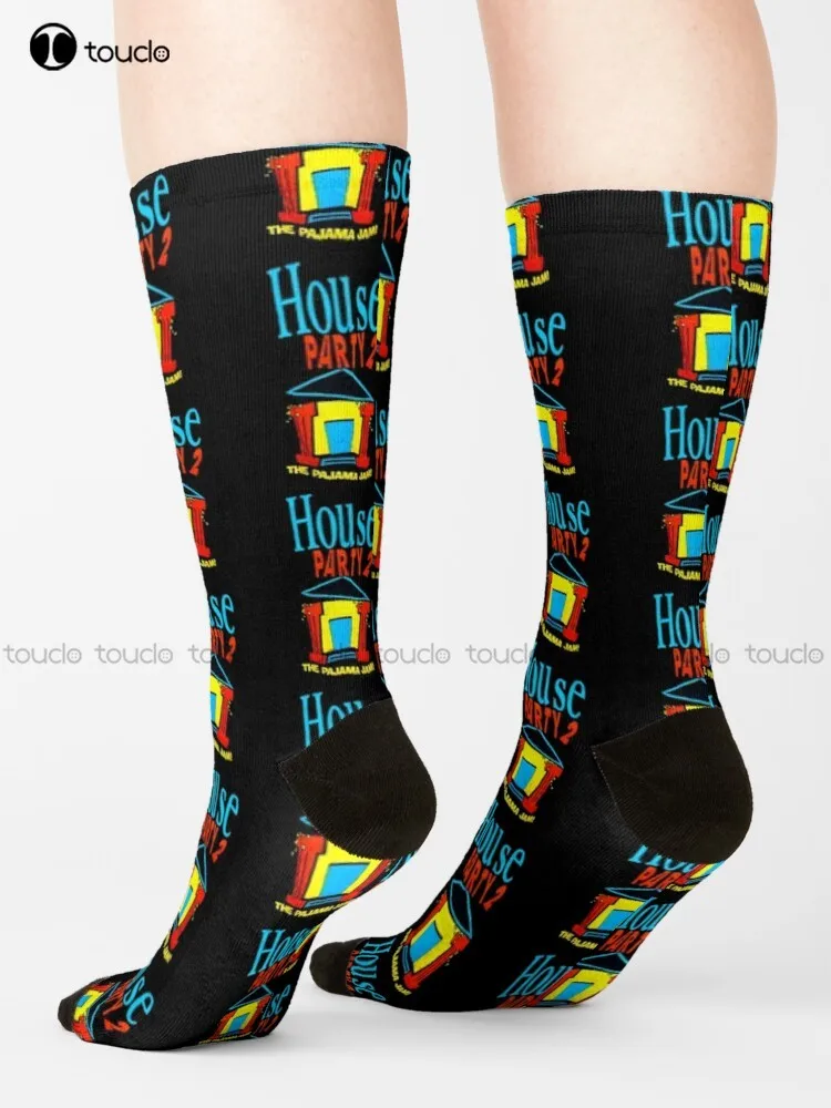 

1992 House Party 2 The Pajama Jam Vintage Kid 'N Play Classic 90'S Socks Running Socks Womens Personalized Custom Gift Harajuku