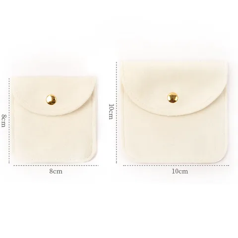 Schmuck Beutel Schnappknopf weiche Samtbeutelumschlag Schmuck Verpackung Tasche Hochzeits Geschenk Armband Halskette Ohrringe Ringe Aufbewahrung Aufbewahrung
