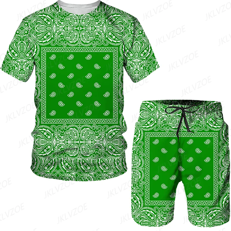 

Summer Men Tracksuits Plus Size 2 Piece Sets O-neck Sportswear Man Breathable Short Sleeve Tshirt Tops Shorts Male Running Suit