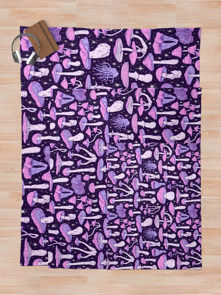 Смертельные грибы темно-фиолетовое одеяло тяжелое покрывало для сна покрывала