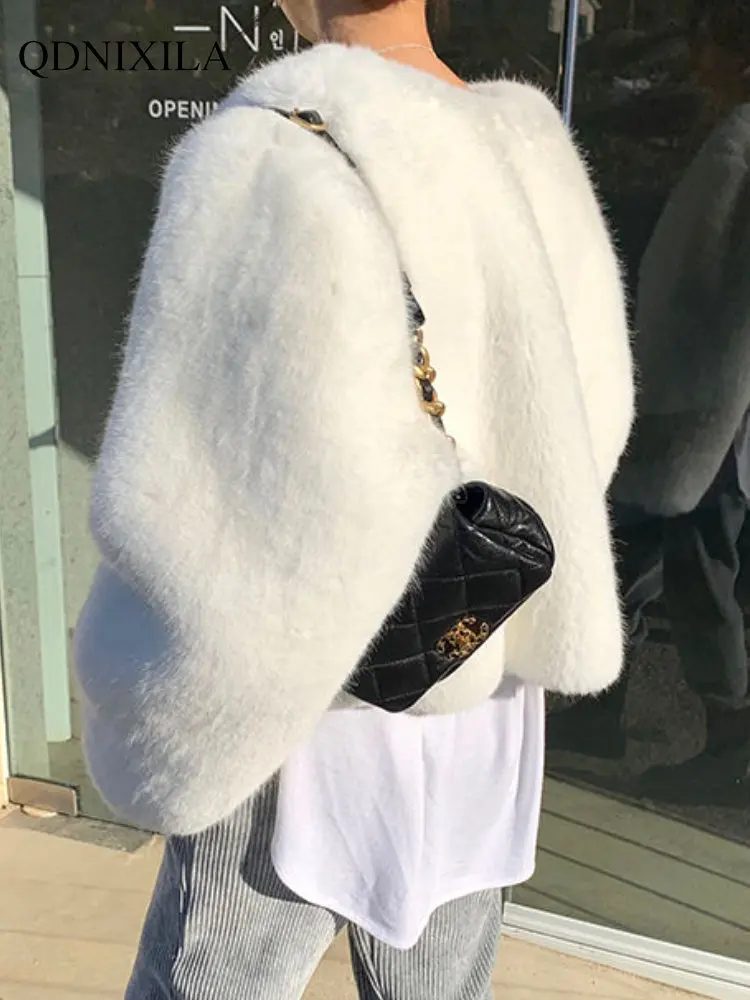 Winter Coat for Women 2022 Faux Fur Coat Short Thickened Fashion Fur Jacket Top Fur Coat Women Winter Jacke Free Shipping