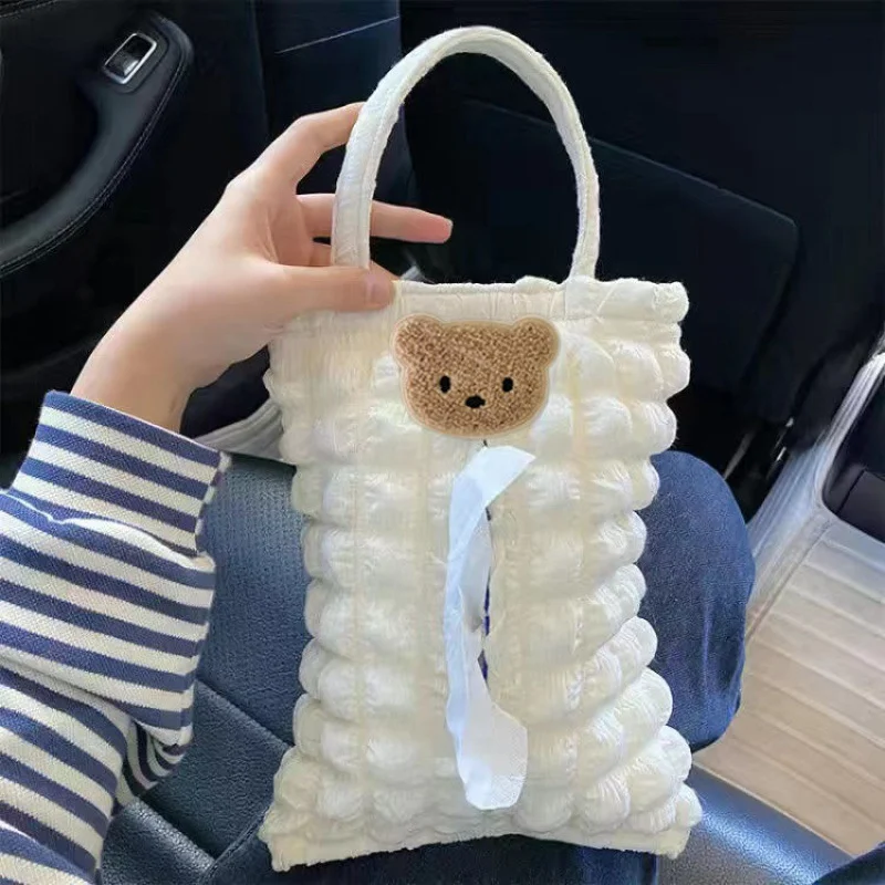 

Корейский переносной органайзер для бумажных салфеток, подвесной держатель для бумаги из мягкого нетканого материала для дома и офиса, для ...