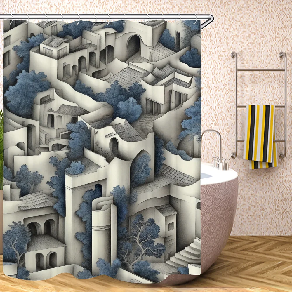 Занавеска для душа Picasso King Himon современный стиль экологически чистый полиэстер