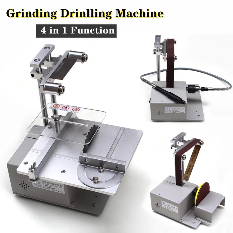 

Multifunctional Mini Table Saw Belt Sander Grinder Handmade Woodworking Polishing Grinding Sanding Machine Cutting Saw