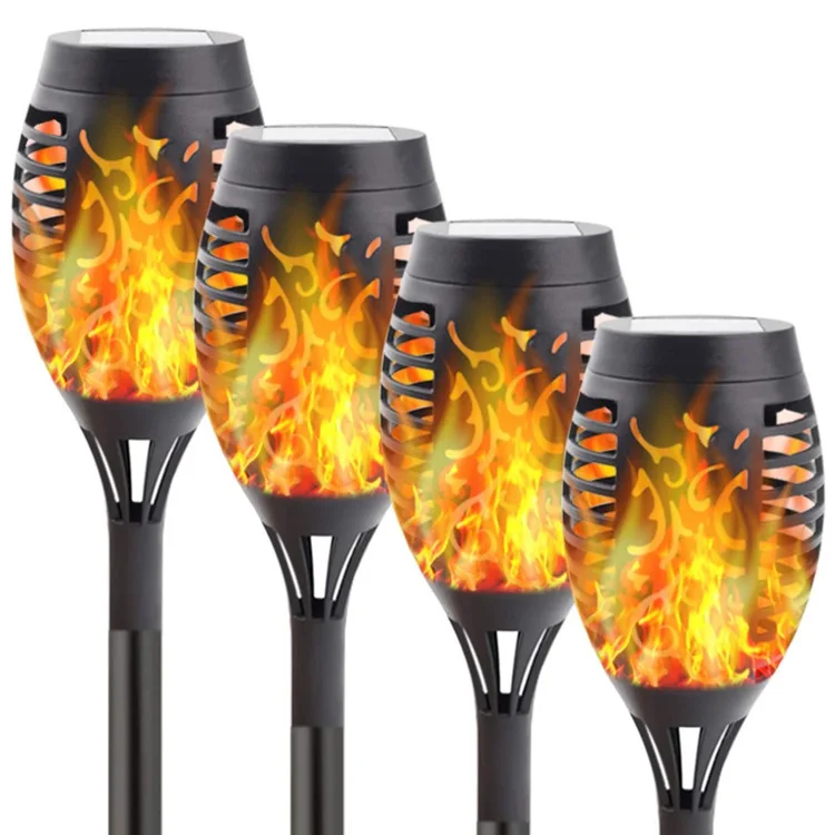

Path Lighting Torch Outdoor Waterproof IP65 Garden Decoration Solar Flame Torch Light Flickering 12 LED Landscape Lawn Lamp